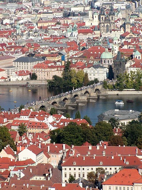 Widok na Małą Stranę, Most Karola i Stare Miasto